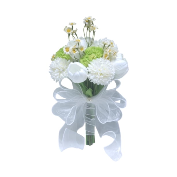 Bouquets de Boda Bouquet Decoración Bridal Fotografía Fotografía de Flores Regalo de Dama de Honor para El Día de La Foto Del Día de Valentín blanco