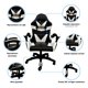 thumbnail image 2 of Silla Gamer Tokio Ergonómica Negra y Blanca Reclinable Con Cojines, 2 of 6