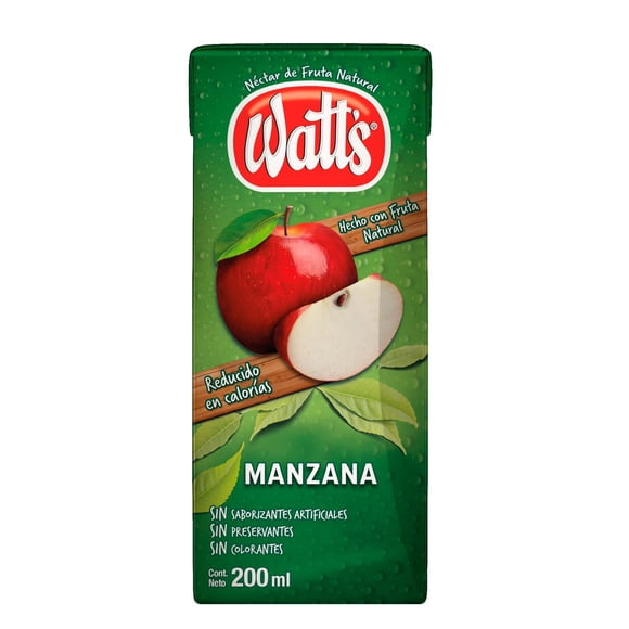 Nectar Tetra Pack Manzana, 0.2 L