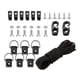thumbnail image 1 of Kit De Aparejos Para Cubierta De Kayak, Anillos En D, Cuerda Elástica De 8,2 Pies Para Canoa Y Kayak Para Barco, 1 of 5