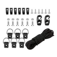 Ioensy - Kit De Aparejos Para Cubierta De Kayak, Anillos En D, Cuerda Elástica De 8,2 Pies Para Canoa Y Kayak Para Barco
