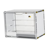 Bothyi - Vitrina De Acrílico Con Puerta Para Colecciones De Figuras De Acción, Pequeña, Blanca