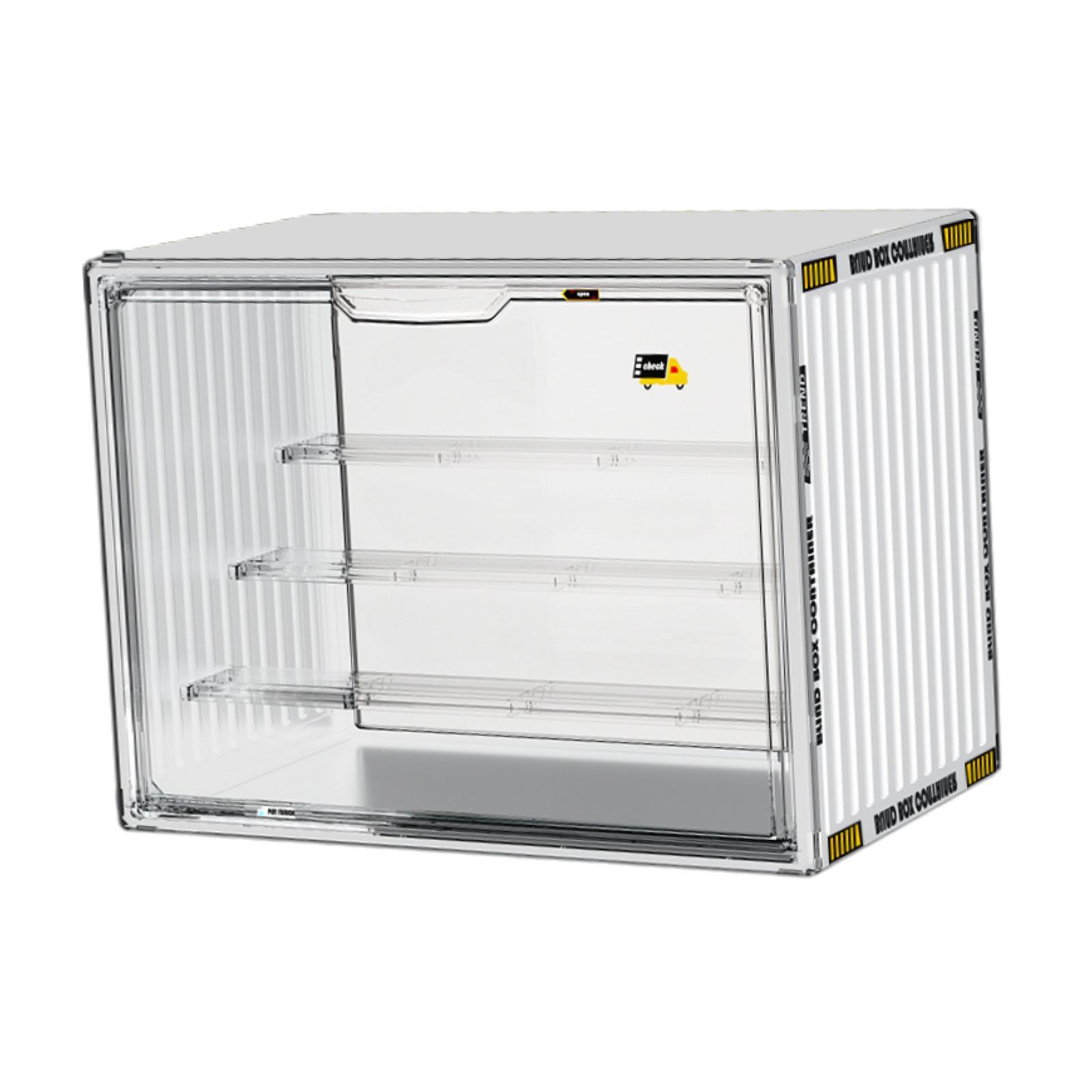 Bothyi - Vitrina De Acrílico Con Puerta Para Colecciones De Figuras De Acción, Pequeña, Blanca