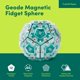 thumbnail image 2 of Fidget Toy Speks Geode Sphere Magnetic para adultos Aqua, 2 of 5