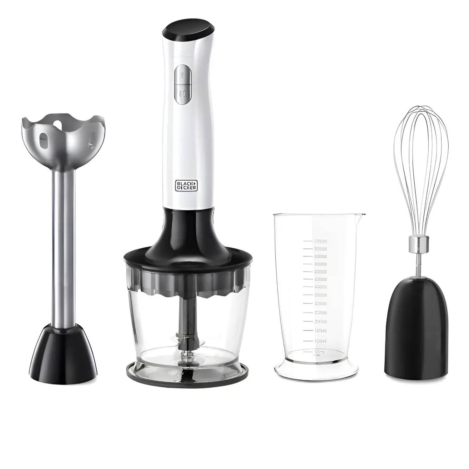 Black+decker - Batidora De Inmersion Hb24710 Cl B+decker Blanco Color Negro