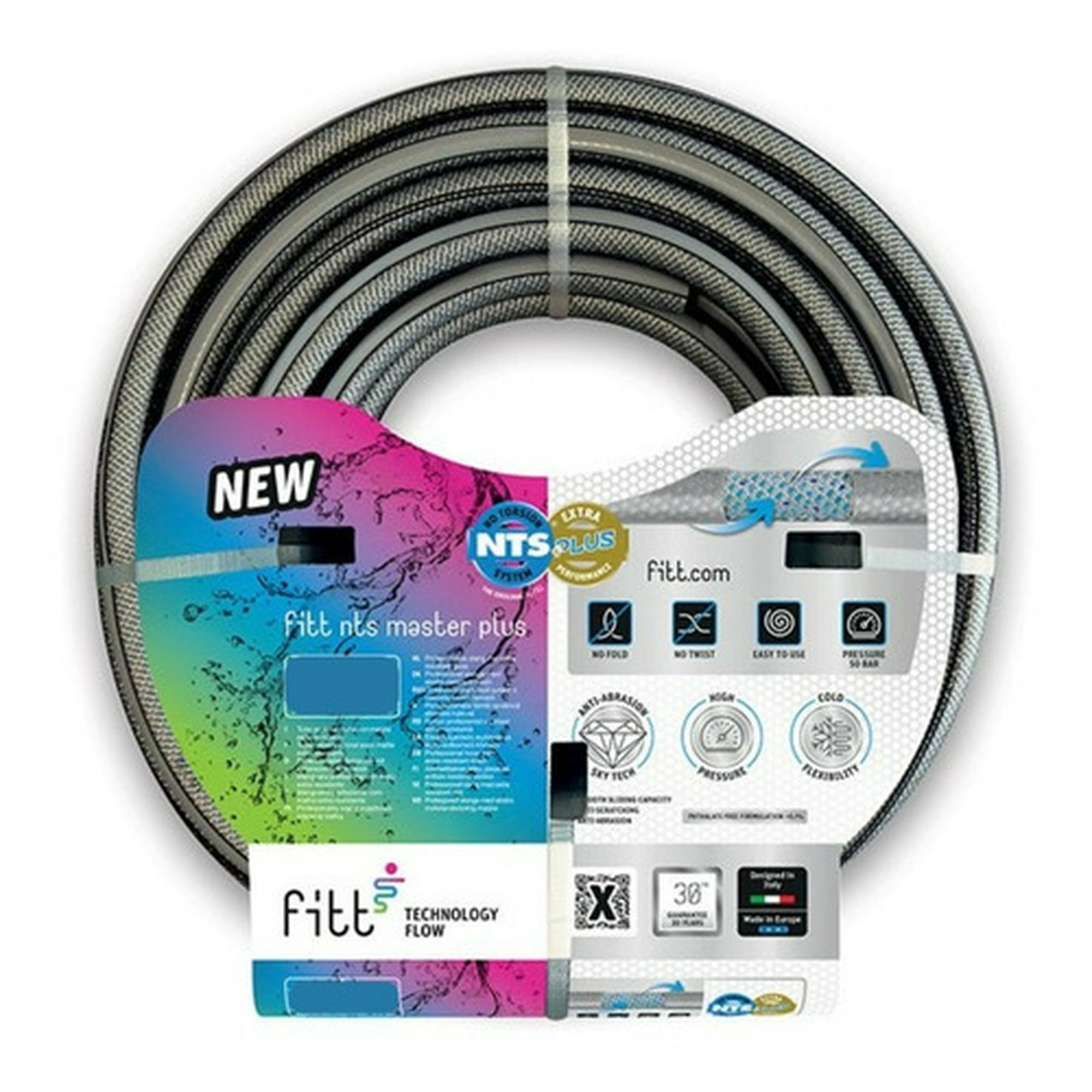 Fitt - Manguera Jardín Nts Master Plus 1'' Rollo 50 Mts