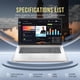 thumbnail image 3 of Laptop 17 3 Hd+ Celeron N4120 4 Gb 416 Gb Ssd Color Rosa, 3 of 9