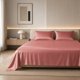 thumbnail image 2 of REGALWOVEN Sábana de Gasa de Microfibra, Sábana Plana, Ropa de Cama para Dormitorio Rosa 90x102in, 2 of 5