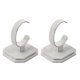 thumbnail image 2 of 2 Velvet C-Type Jewelry Bracelet Bangle Watch Display Rack Stand Holder Gris, 2 of 5