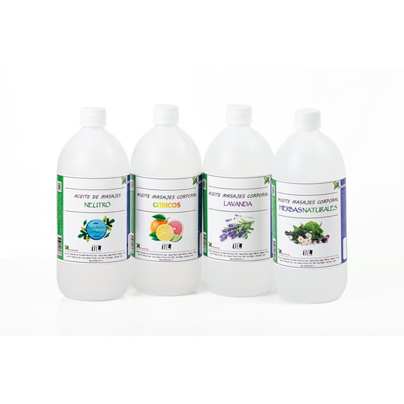 Aceite De Masajes Pack De 4 Fragancias - 4 Litros