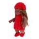 thumbnail image 5 of Mu?eca Bebé Realista De 30 Cm, Mu?eca De Ni?a Recién Nacida De Vinilo Con Vestido De Punto Rojo, 5 of 5