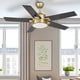 thumbnail image 2 of Ventilador de techo YITAHOME negro y dorado de 132 cm con luz y control remoto, 2 of 7