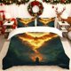 thumbnail image 1 of Set Phoenix Bathing in Fire Printed Duvet Cover Set Bedding Soft Duvet Cover And 2pcs Pillowcases All-Season Use Ideal for Home Bedroom And Guest Room Perfect G, 1 of 1