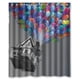 thumbnail image 1 of Cortina de ducha clásica Up Moden, juego de cortinas de baño con ganchos, tamaño 60 x 72 pulgadas, 1 of 3