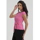thumbnail image 4 of Polera Mujer Con Bote Escote Cruz Fucsia, 4 of 8