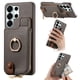 thumbnail image 1 of Funda FOXDOCK para Samsung Galaxy S26 Ultra Diseño con anillo, soporte, almacenamiento y protección RFID-gris plateado, 1 of 6