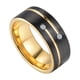 thumbnail image 3 of Anillos Geniales De Acero Inoxidable Con Incrustaciones De Diamantes De 8 Mm De Ancho Para Bodas De Hombres 7, 3 of 5