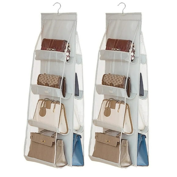 Pack X2 Organizador De Bolsos Carteras 8 Compartimentos, Plegable 110*30*35cm