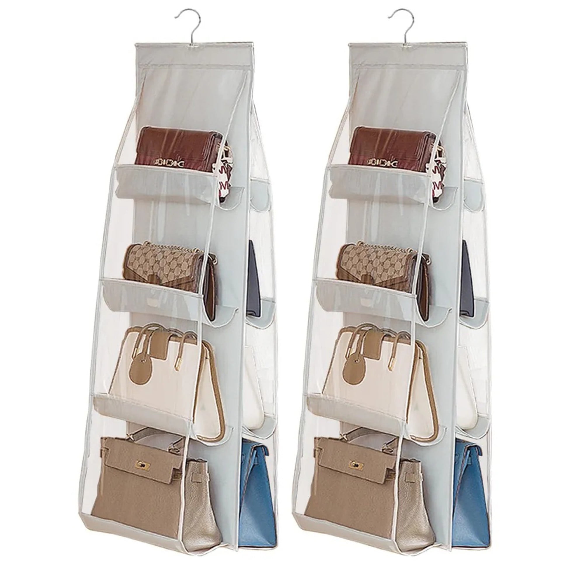 Genérica - Pack X2 Organizador De Bolsos Carteras 8 Compartimentos, Plegable 110*30*35cm