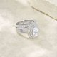 thumbnail image 3 of Anillo de Moissanita de 1.5 Quilates Anillo de Compromiso en Forma de Pera Color D Claridad VVS1 Conjuntos de Boda de Moissanita para Mujer Plata de Ley 925 Juegos Nupciales Anillos de Boda Talla 5-9, 3 of 9