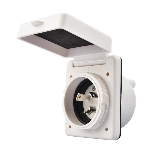 Entrada de energía RVGUARD 30 A 125 V blanco NEMA L5‑30P