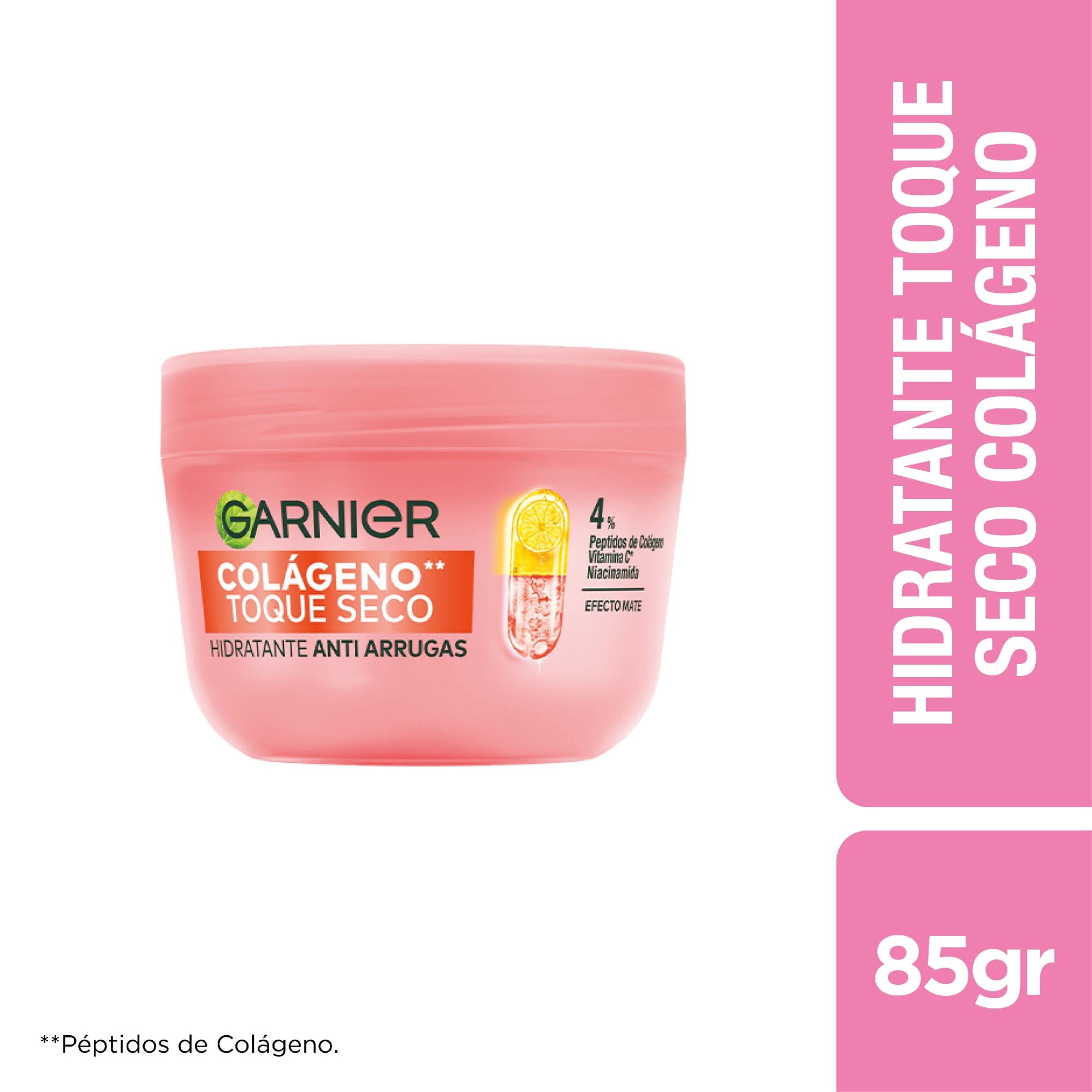 Crema Facial Toque Seco Colágeno 85 g Garnier skin active