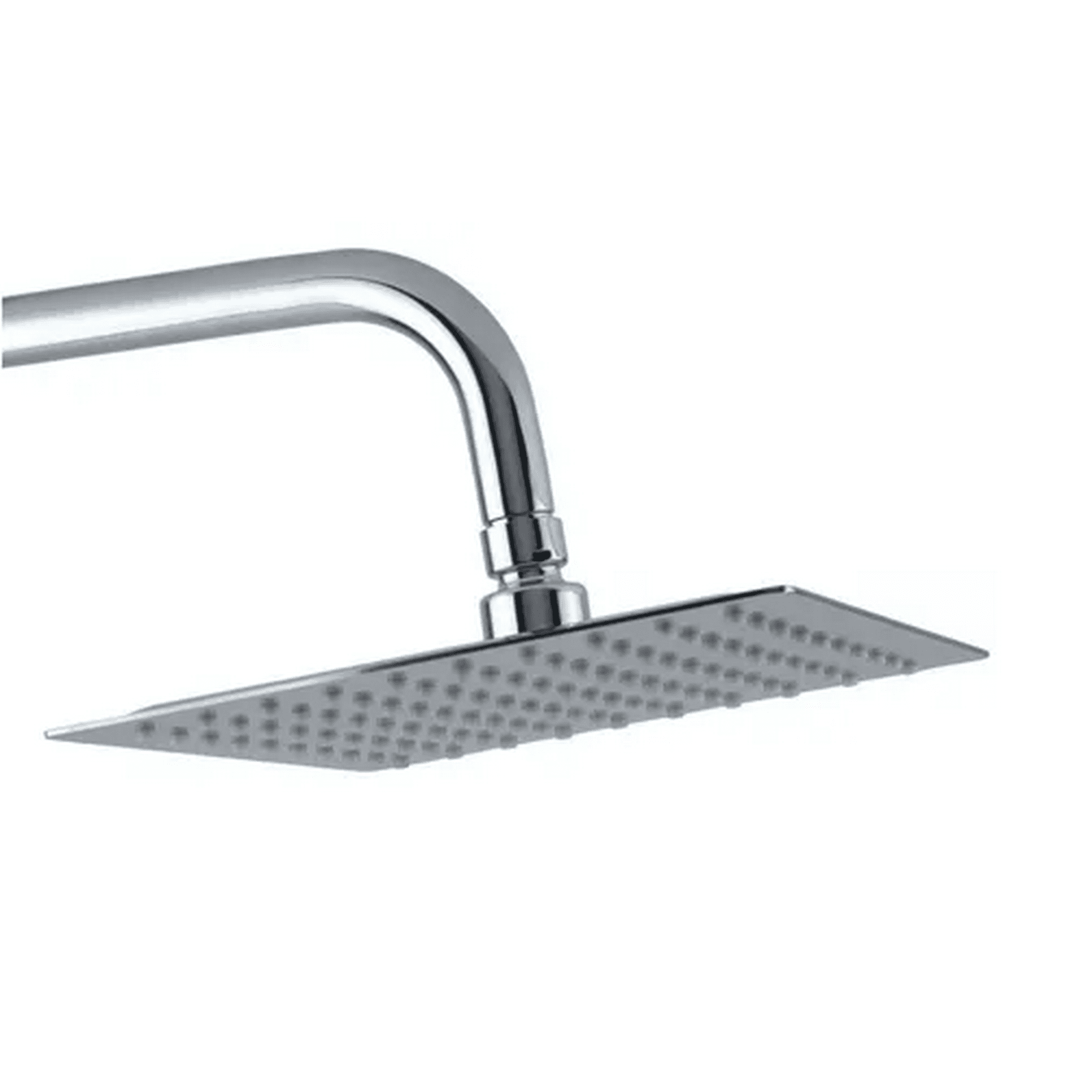 Genérico - Cabezal De Ducha De Lluvia Cuadrado De Acero Inoxidable Plateada Cuadrada
