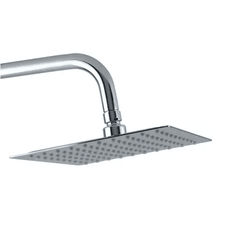 Genérico - Cabezal De Ducha De Lluvia Cuadrado De Acero Inoxidable Plateada Cuadrada