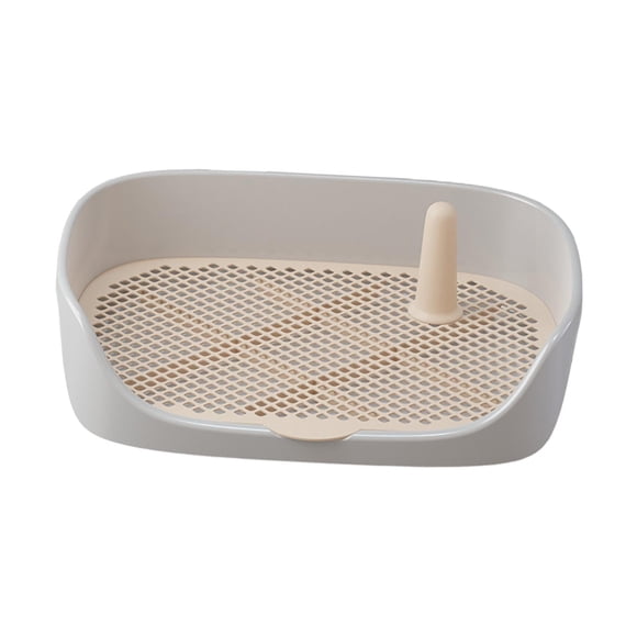 Pets Caja De Arena Bandejas De Arena Easy Clean Loo Dogs Aseo Entrenamiento Orinal Bandeja Gris 40x30x11cm