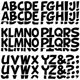 thumbnail image 1 of Pegatinas de letras Auteard 6,35 cm 132 piezas negras, 1 of 8