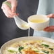 thumbnail image 5 of Cuchara sopera china de cerámica de 6.3 pulgadas, cuchara para ramen con patrón retro, para sopa, dumplings, pho, wonton y miso, 4 piezas (color), 5 of 6