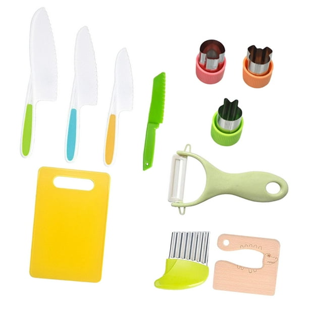 Juego De Cuchillos Para Niños Habilidades Motoras Finas Capacidad Práctica Montessori Picnics Vacaciones 11 Piezas