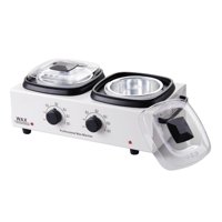 Ioensy - Kit De Doble Olla De Cera, Equipo De Spa Facial Y Corporal, Calentador De Cera Profesional