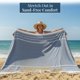 thumbnail image 3 of Manta de Playa LANE LINEN 210x210 cm Navy Blazer antiarena, 3 of 9