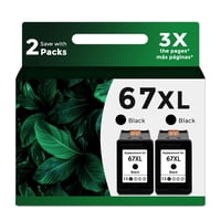 Cartucho De Tinta Ankink Remanufacturado Hp 67Xl Negro (Paquete De 2)