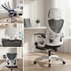 thumbnail image 5 of Silla Oficina Ejecutiva Gamer Con Reposa De Pie Reclinable Color Blanco Cuero Sintético, 5 of 8