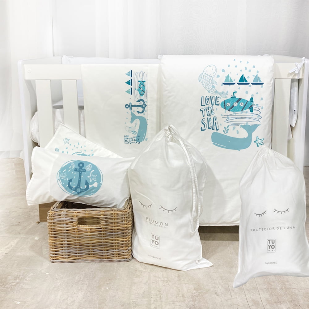 Tuyo Print - Set Cuna - - Marino