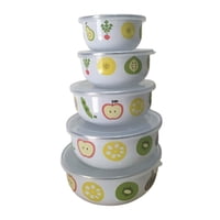 Bothyi - Juego De 5 Tazones Para Mezclar De Cocina Multiusos Con Tapas Para Pasteles, Repostería Y Aperitivos.