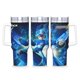 thumbnail image 1 of Mega Man Vaso aislado de acero inoxidable con asa, diseño temático, regalo para familia, amigos y fans; incluye pajita y encaja en el portavasos estándar, 40 oz, 1 of 6
