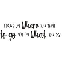 Rienda Libre Graphics - Decomural Focus On Where You Want To Go Ws-41498