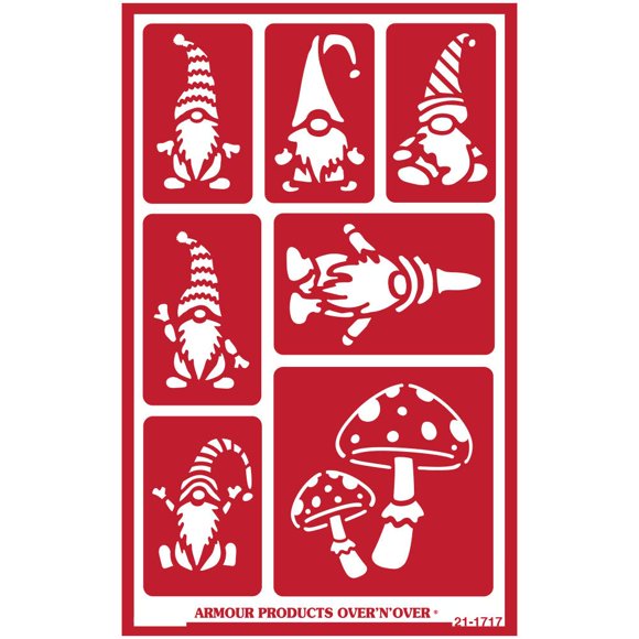 Plantilla reutilizable Armour Etch 13 cm × 20 cm Gnomos