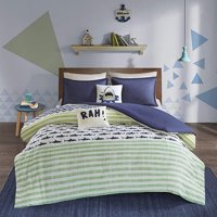 Milsleep - Urban Habitat Kids Finn Twin/Twin Xl Juego De Funda Nórdica Niño - Verde, Azul Marino ,