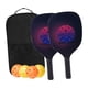 thumbnail image 3 of Juego De Palas De Pickleball, Bolsa De Almacenamiento De Raquetas, Agarre Cómodo Para Mujeres, Hombres De Interior, Juego De 2 Raquetas, 3 of 5