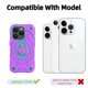thumbnail image 2 of Funda KCJ iPhone 15 Pro 6.1" con soporte de anillo giratorio, 2 of 8