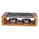 thumbnail image 3 of Cooking Rock Grill Resistente Con Soporte De Madera Para Filetes Para Barbacoa Familiar Y Camping, 3 of 3