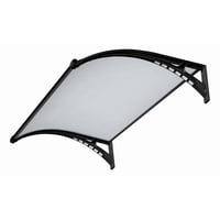Dvp - Alero Curvo Transparente 1,0X1,2Mts Con Luz Led