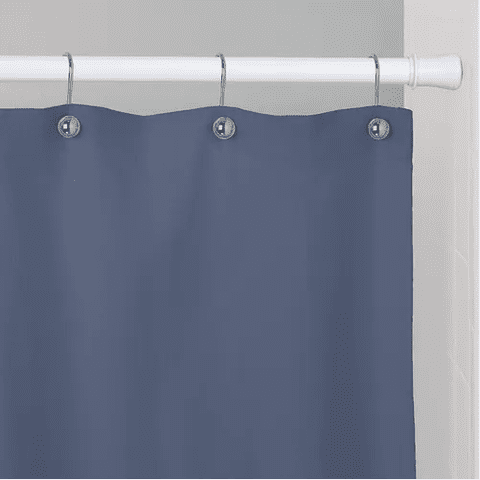 Genérico - Barra Extensible 110-200Cms Cortina De Ducha Acero Cromada Blanco