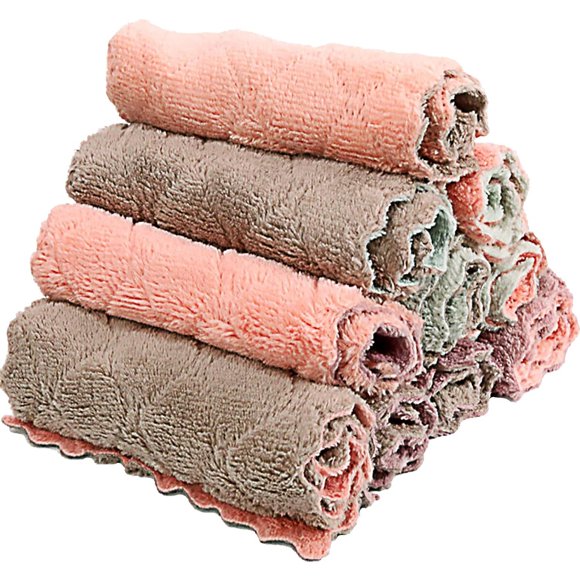 Paño de Cocina Microfibra SAOYOAS Pack 10 Súper Absorbente
