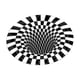 thumbnail image 1 of Alfombra De Ilusión óptica Alfombra De Ilusión óptica De Vórtice 3D Alfombra De área De Cabecera 100 Cm, 1 of 5