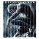thumbnail image 1 of Cortina de ducha con diseño de Spiderman bajo la lluvia, con ganchos, 167 x 183 cm, 1 of 3